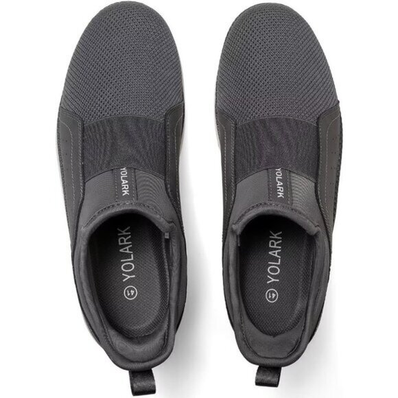 ⚡Men Grey-06 Dress Fashion Lightweight Breathable Laceless Athletic Sneakers - Picture 4 of 7